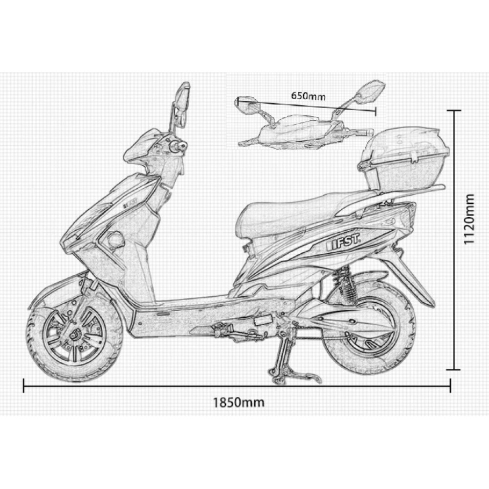 Электроскутер FST 1500W/72V/20AH 1 Электроскутер FST 1500W/72V/20AH 1
