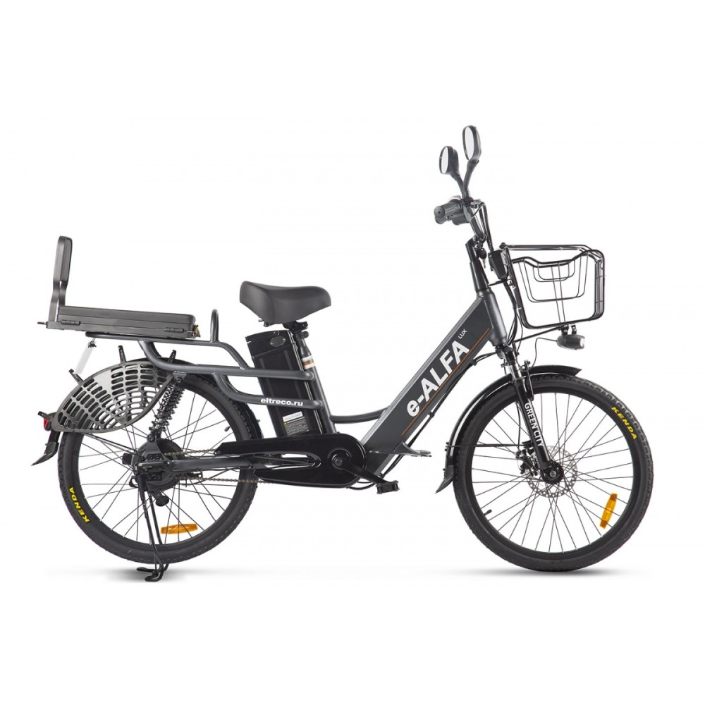 Электровелосипед велогибрид GREEN CITY e-ALFA LUX Темно-серый Электровелосипед велогибрид GREEN CITY e-ALFA LUX Темно-серый