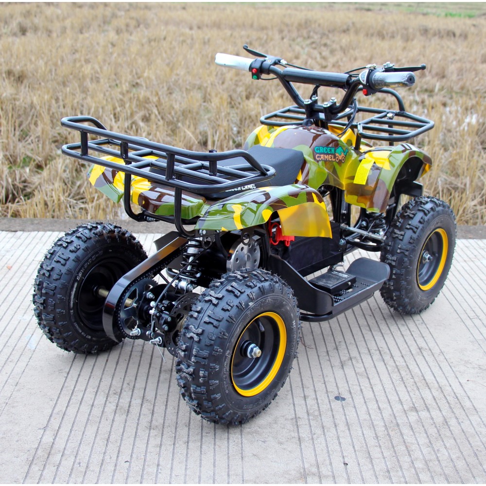 Электроквадроцикл GreenCamel Гоби K200 (36V 800W R6 Цепной привод) Армейский желтый 10 Электроквадроцикл GreenCamel Гоби K200 (36V 800W R6 Цепной привод) Армейский желтый 10
