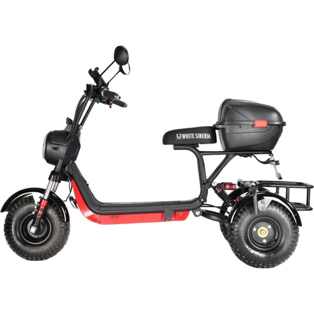 Электроскутер CityCoco WHITE SIBERIA TRIKE MINI 1500W Черный 2 Электроскутер CityCoco WHITE SIBERIA TRIKE MINI 1500W Черный 2