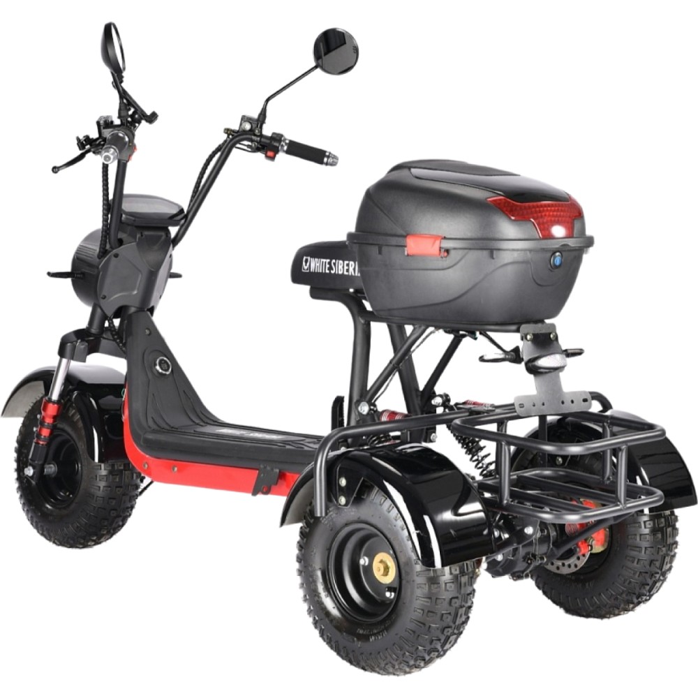 Электроскутер CityCoco WHITE SIBERIA TRIKE MINI 1500W Черный 4 Электроскутер CityCoco WHITE SIBERIA TRIKE MINI 1500W Черный 4