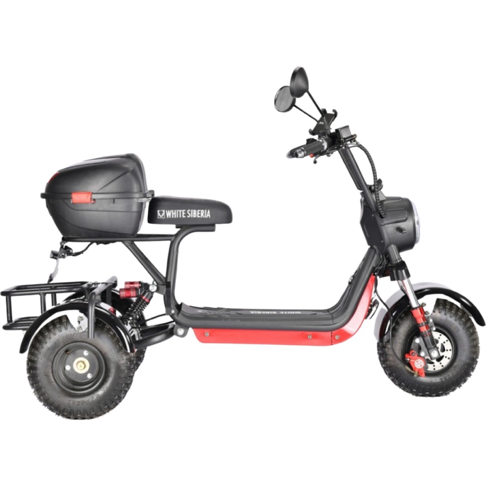 Электроскутер CityCoco WHITE SIBERIA TRIKE MINI 1500W Черный 8 Электроскутер CityCoco WHITE SIBERIA TRIKE MINI 1500W Черный 8