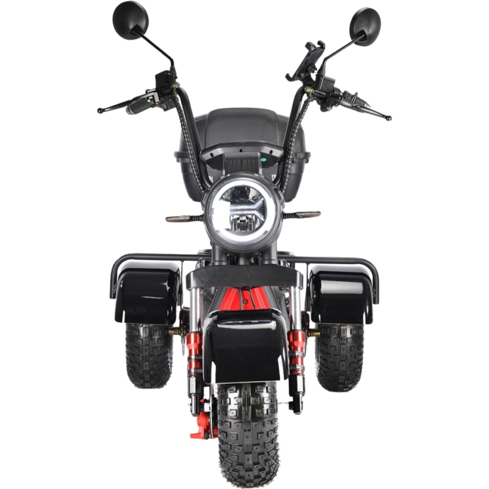 Электроскутер CityCoco WHITE SIBERIA TRIKE MINI 1500W Черный 10 Электроскутер CityCoco WHITE SIBERIA TRIKE MINI 1500W Черный 10