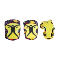 Набор защиты Tech Team Safe Fit Kids 3.0 Yellow (Жёлтый) Размер M